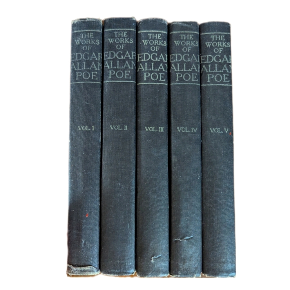 Works of Edgar Allan Poe - 5 Book Set - Raven Edition 1903
